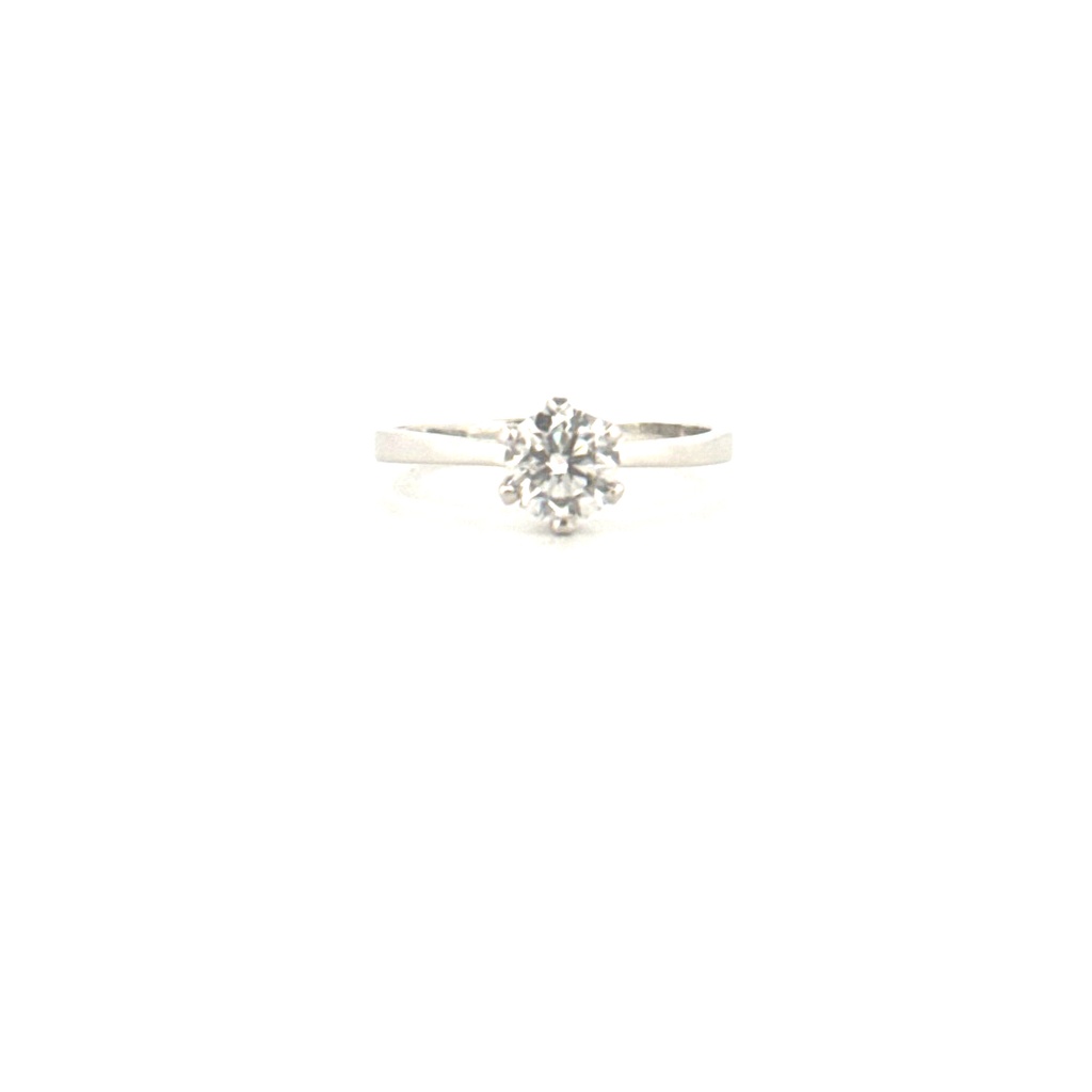 Anillo solitario montadura corona