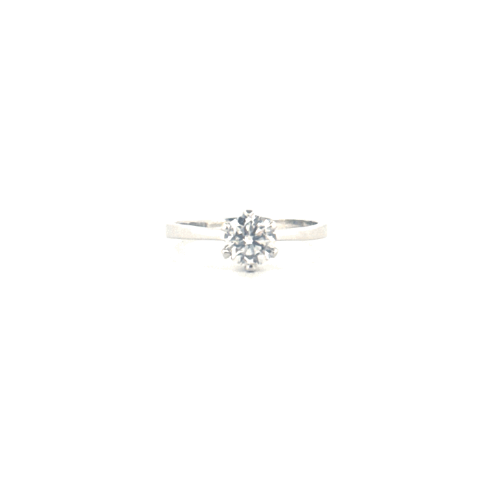 Anillo solitario montadura corona