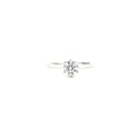 Anillo solitario montadura corona
