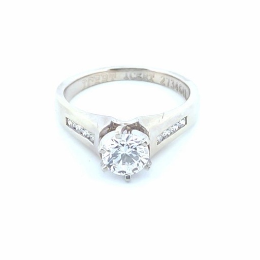 [27346411] Anillo catedral con 9 varios diamantes