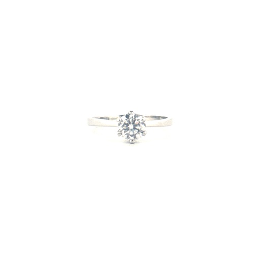 Anillo solitario montadura corona